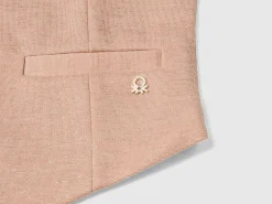 Vest with satin lining