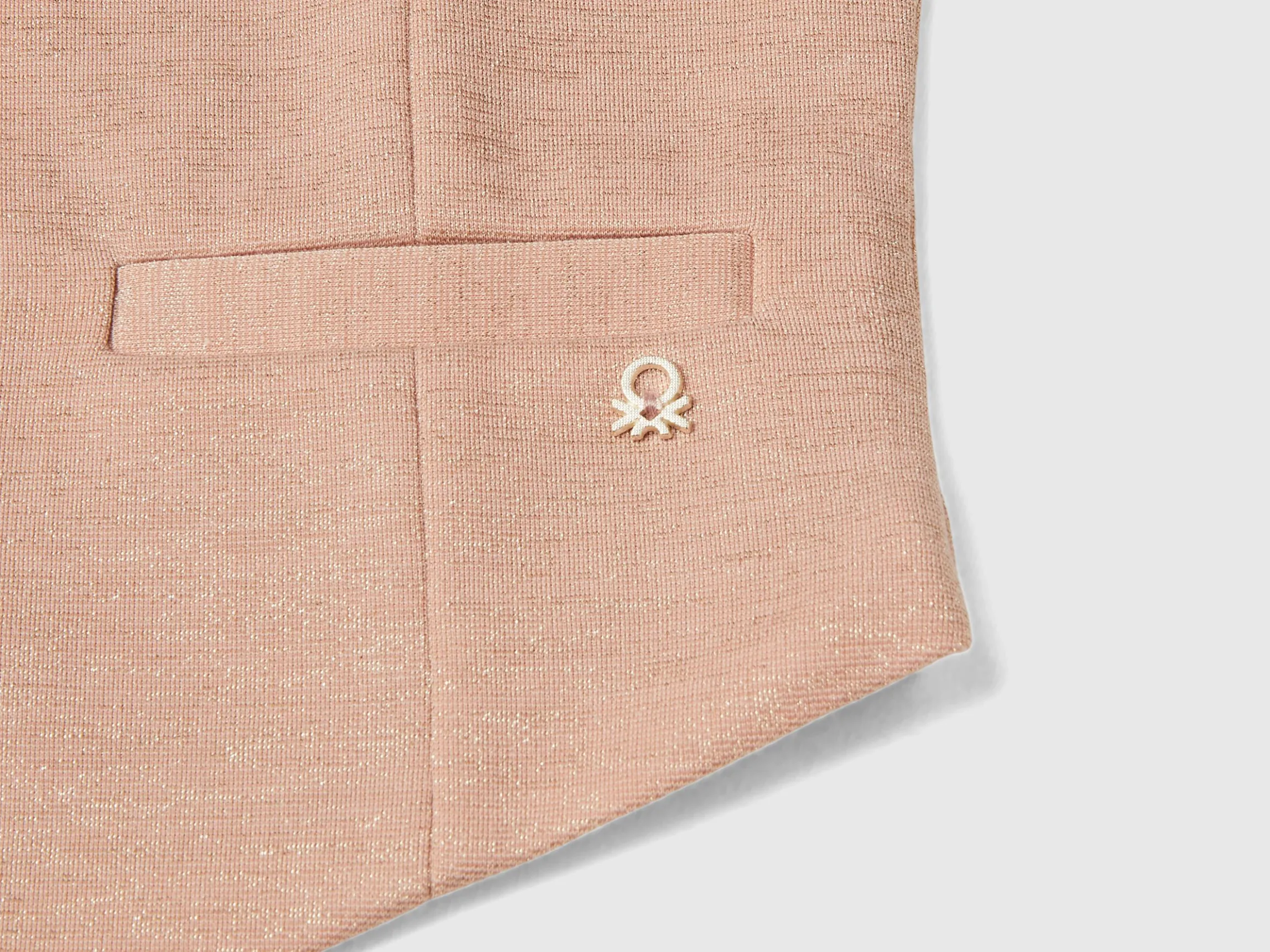 Vest with satin lining