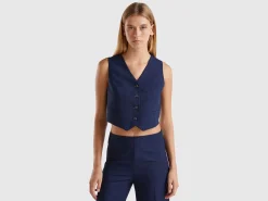 Viscose blend vest