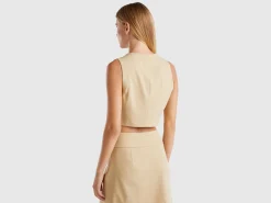 Viscose blend vest