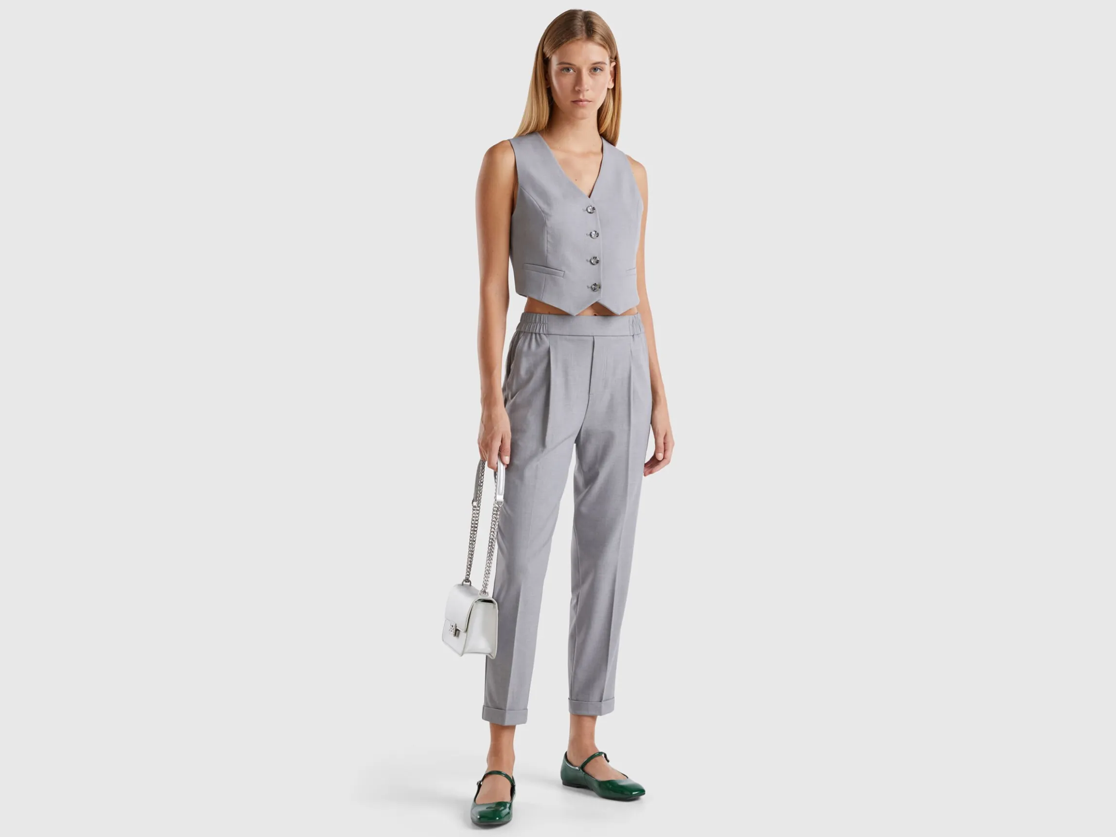 Viscose blend vest