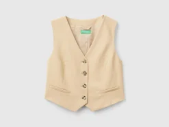Viscose blend vest