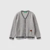 V-neck cardigan