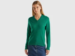 V-neck sweater in Modal® blend