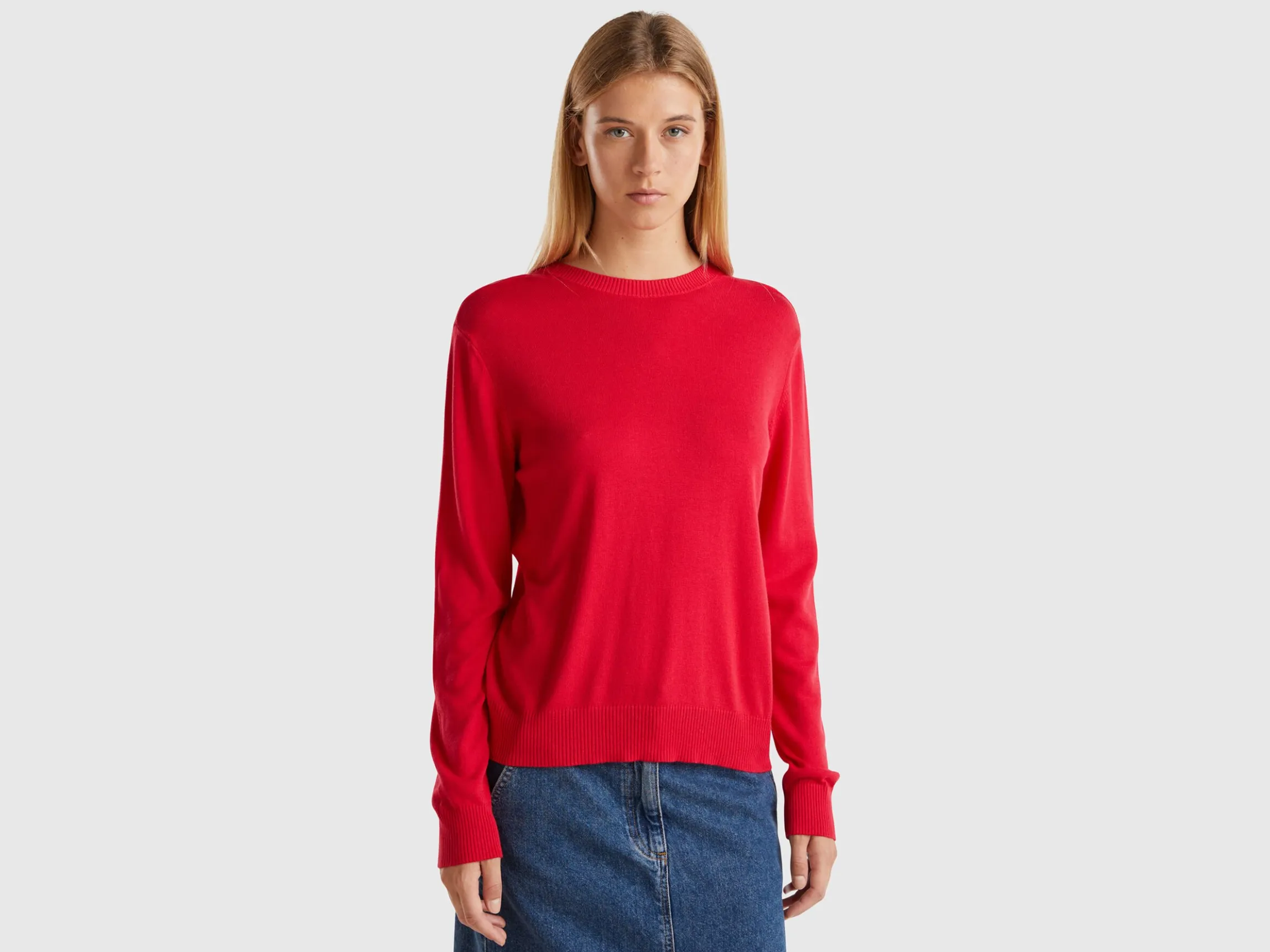 V-neck sweater in Modal® blend