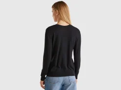 V-neck sweater in Modal® blend