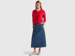 V-neck sweater in Modal® blend
