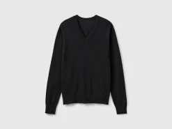 V-neck sweater in Modal® blend