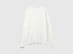 V-neck sweater in Modal® blend