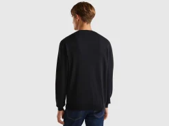 V-neck sweater in pure cotton