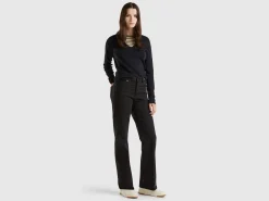 V-neck sweater in pure cotton
