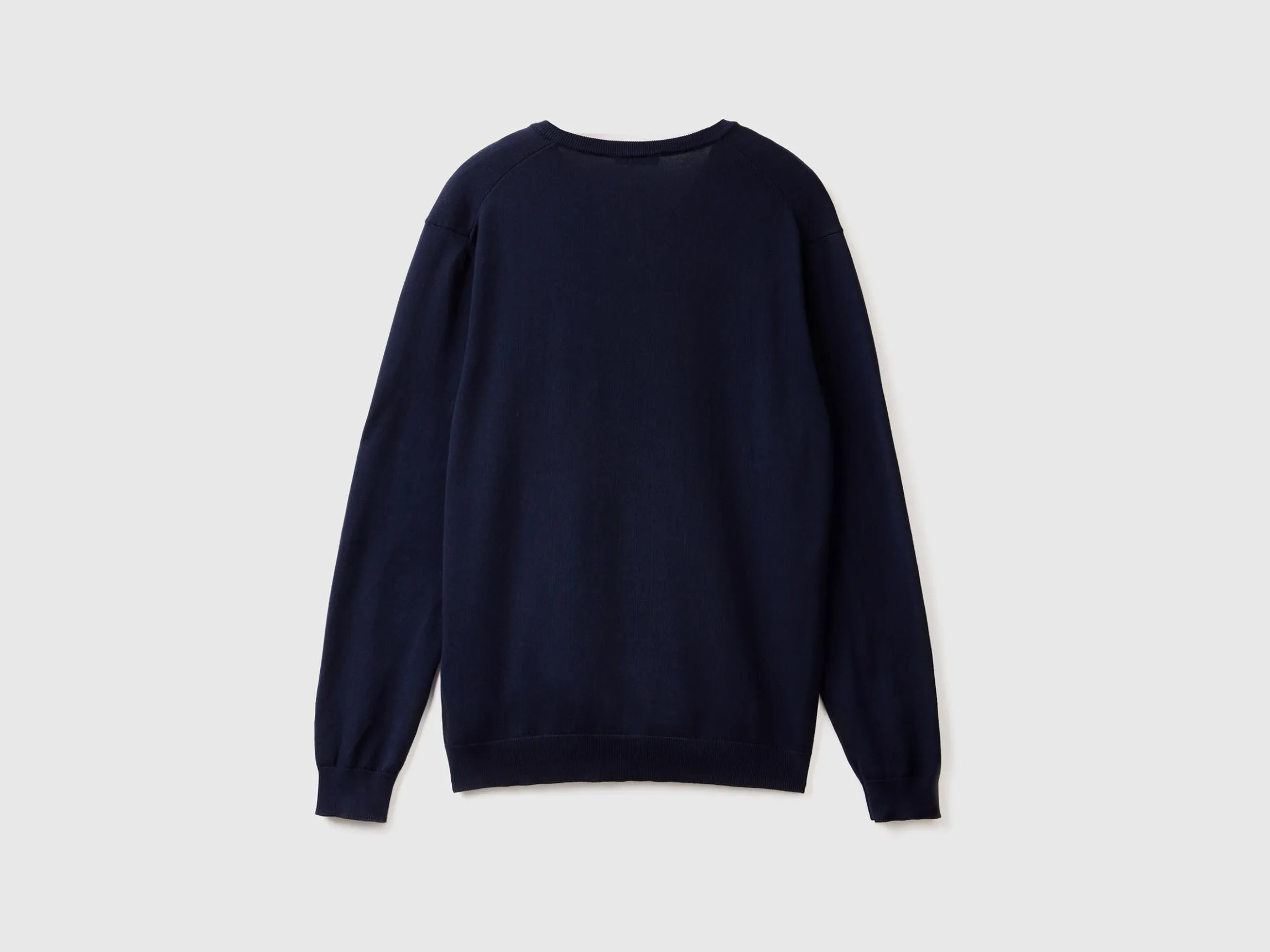 V-neck sweater in pure cotton