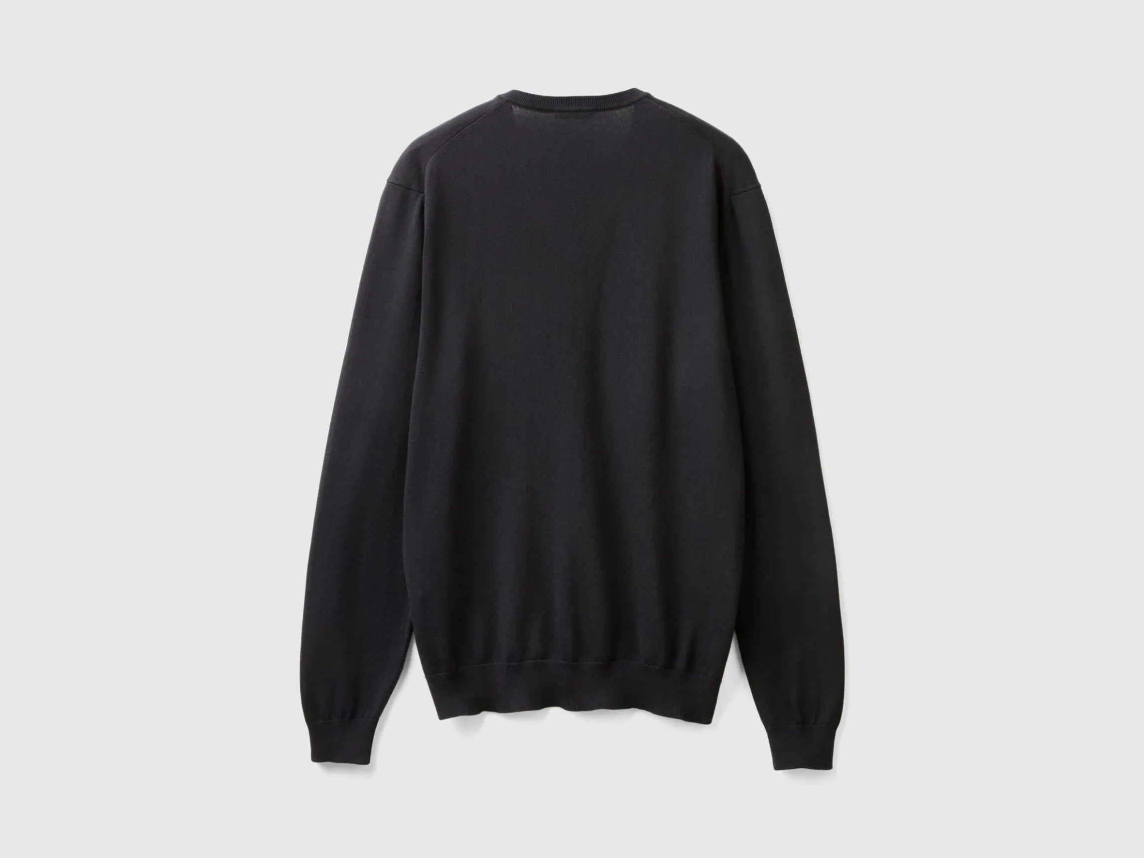 V-neck sweater in pure cotton
