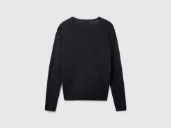 V-neck sweater in pure cotton