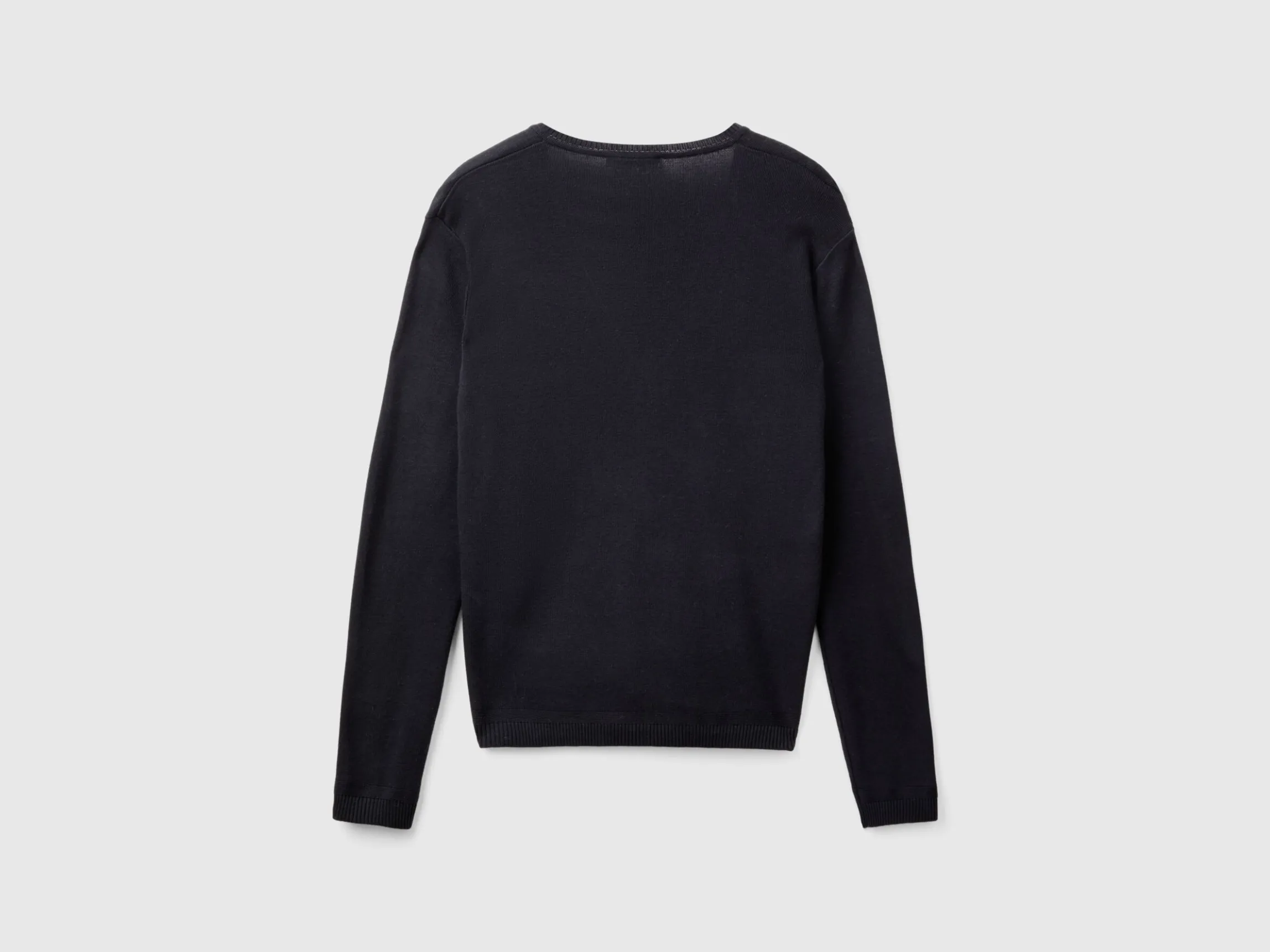 V-neck sweater in pure cotton