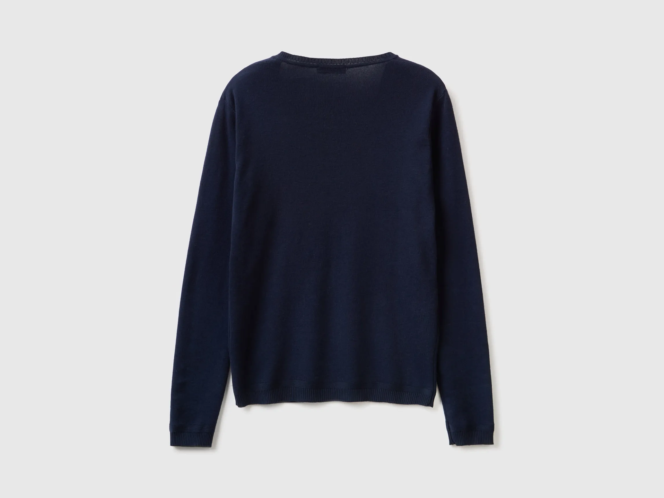 V-neck sweater in pure cotton