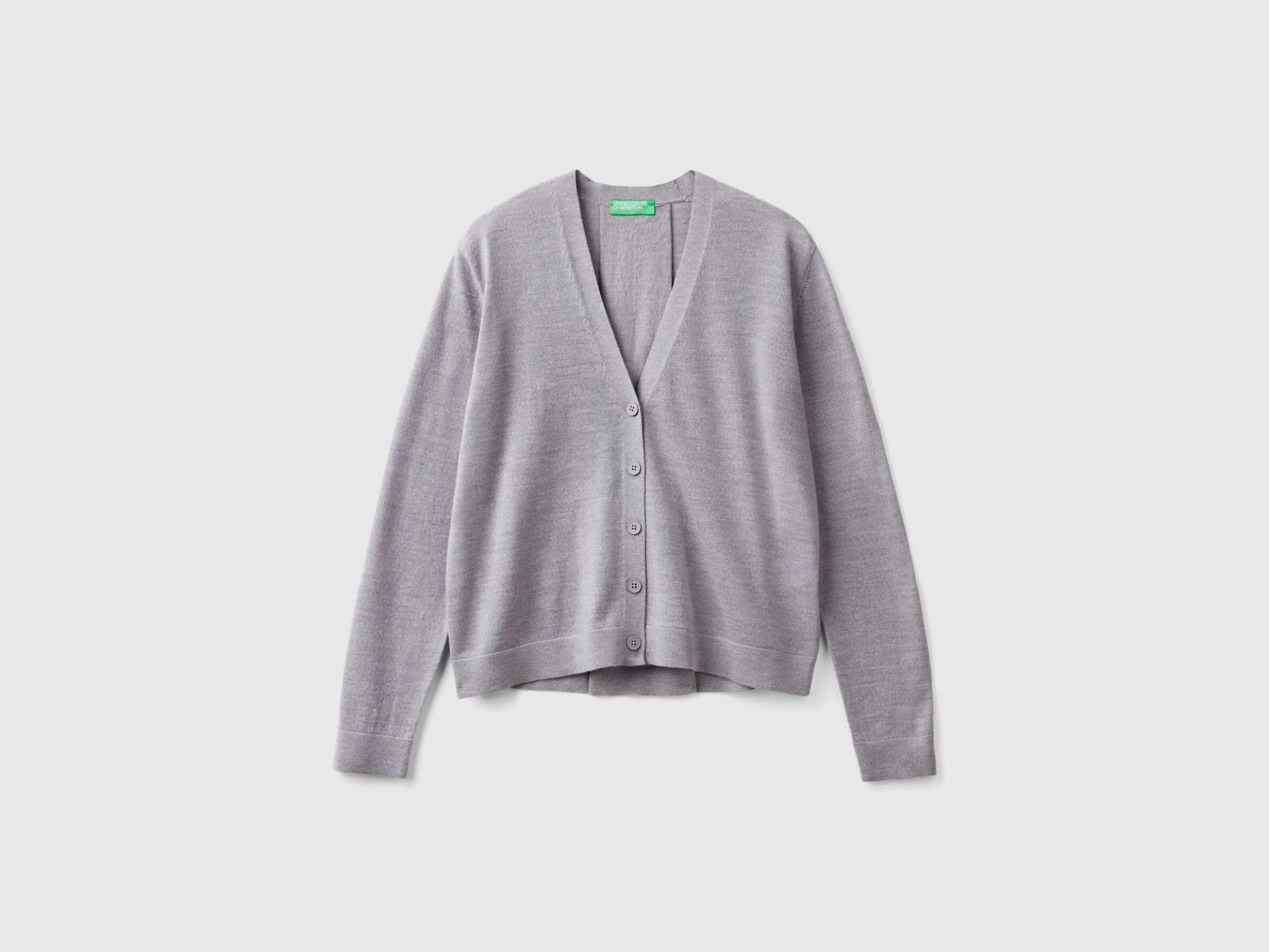 V-neck sweater in pure Merino wool
