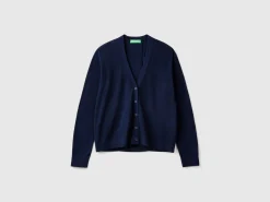 V-neck sweater in pure Merino wool