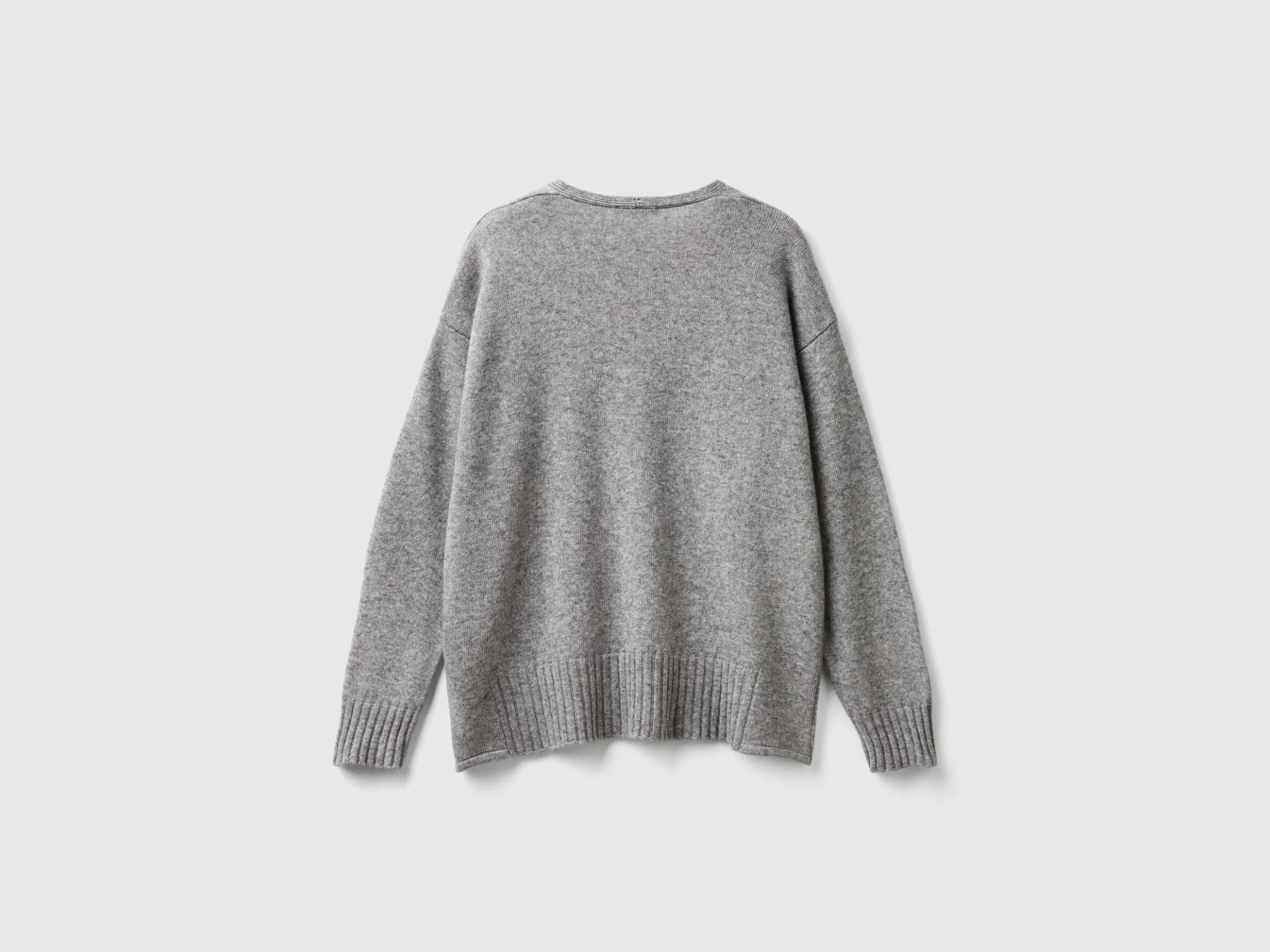 V-neck sweater in wool blend