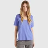 V-neck t-shirt in slub cotton