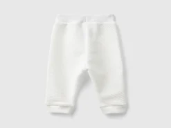 Warm cotton blend trousers