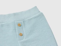 Warm cotton blend trousers