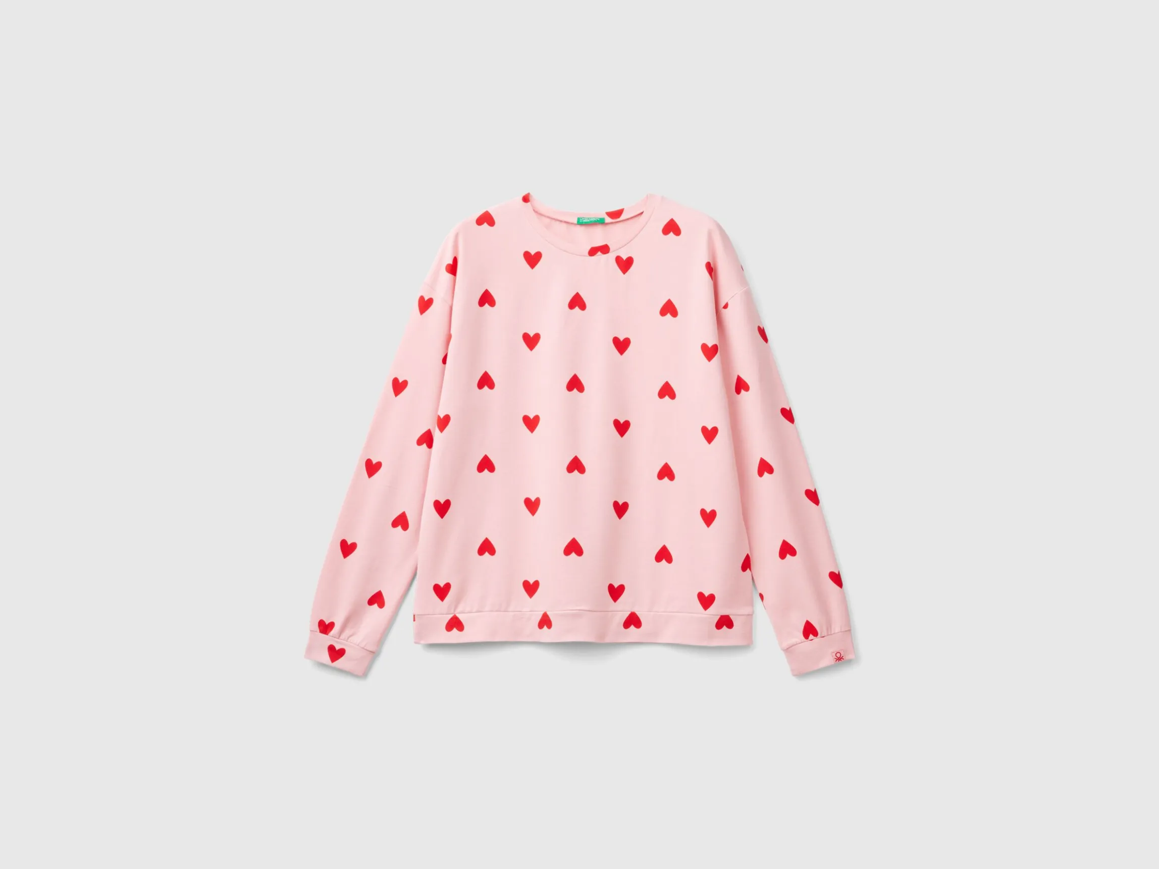Warm cotton t-shirt with hearts