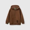 Warm hoodie with print