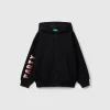 Warm hoodie with print