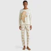 Warm pyjamas with biscuit print