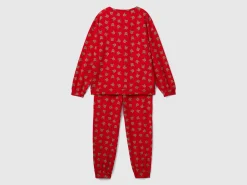 Warm pyjamas with reindeer print