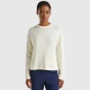 Warm stretch cotton sweater