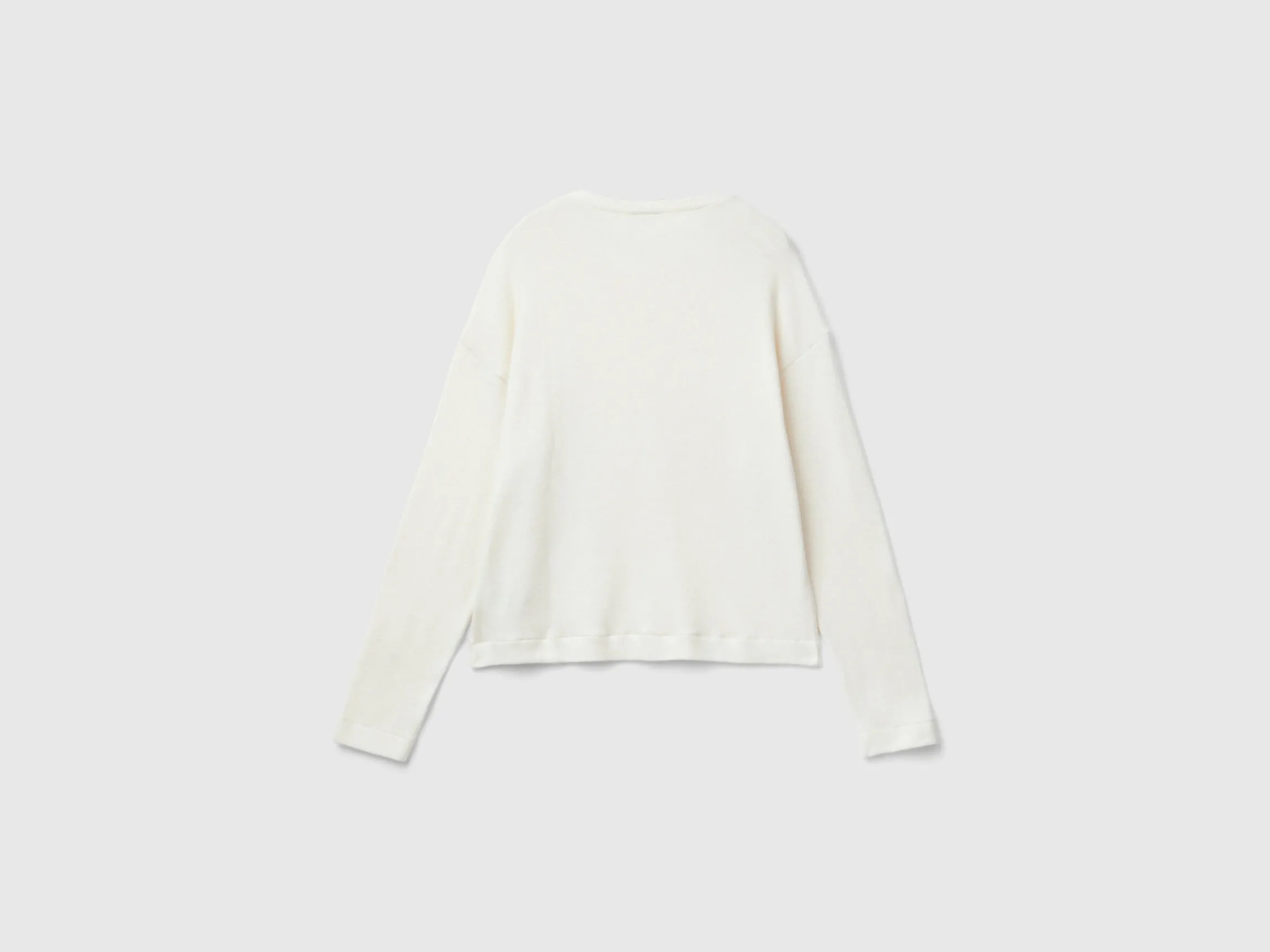Warm stretch cotton sweater