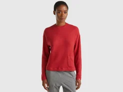 Warm stretch cotton top