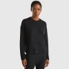 Warm stretch cotton top