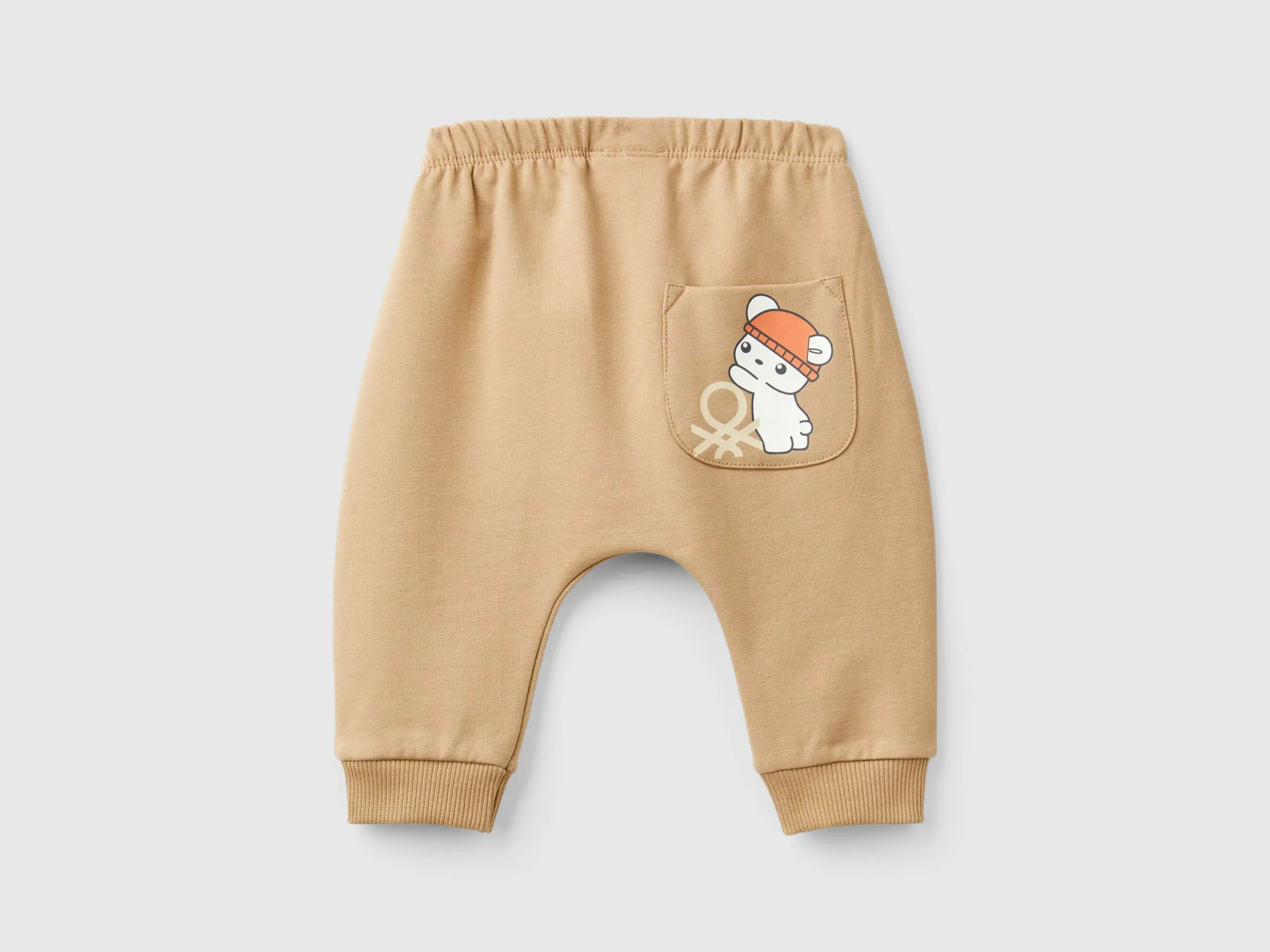 Warm sweat trousers with pocket