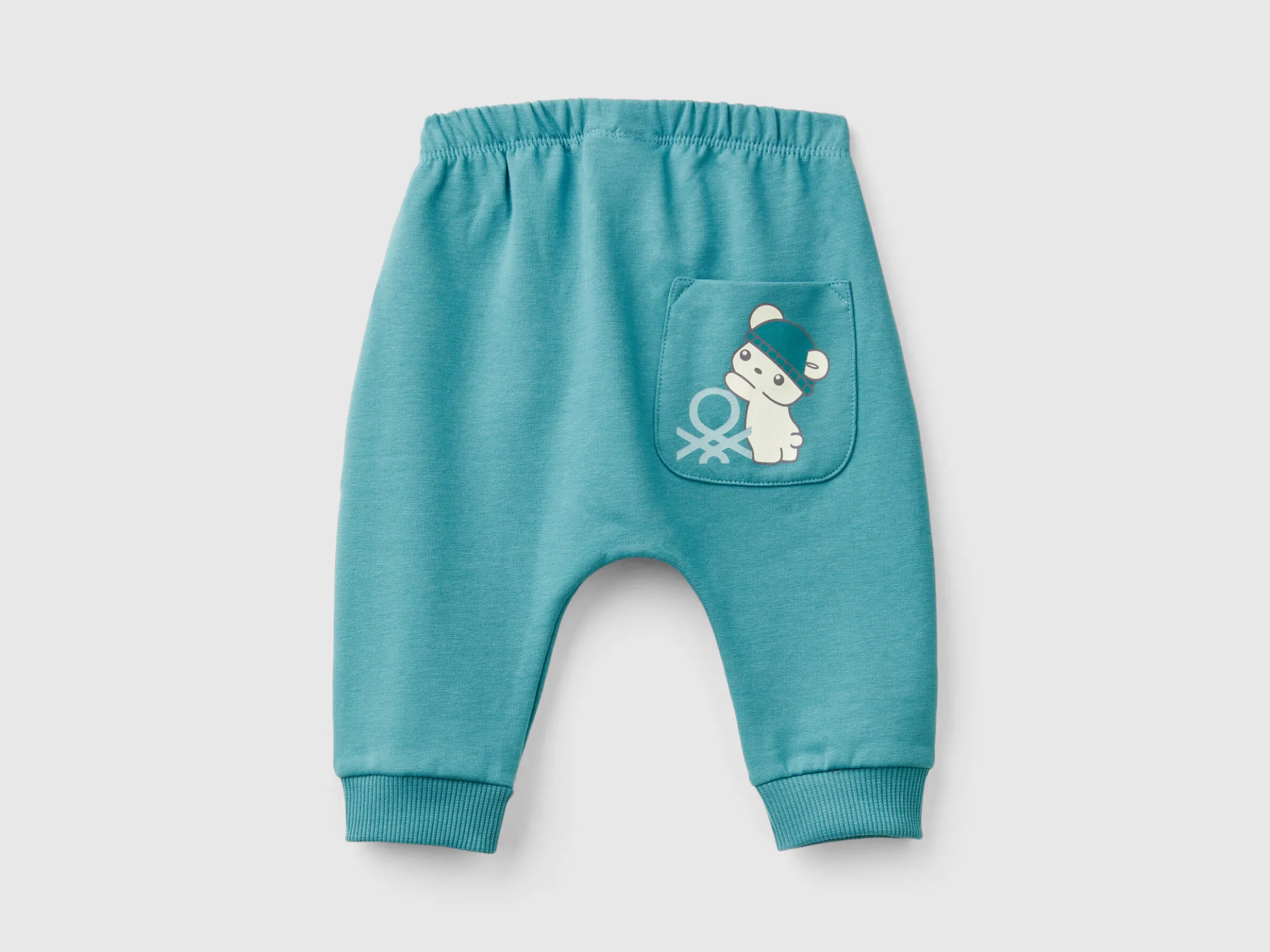 Warm sweat trousers with pocket