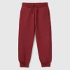 Warm sweatpants with print