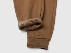 Warm sweatpants with print