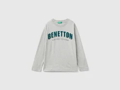 Warm t-shirt with logo print
