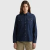 Western denim shirt