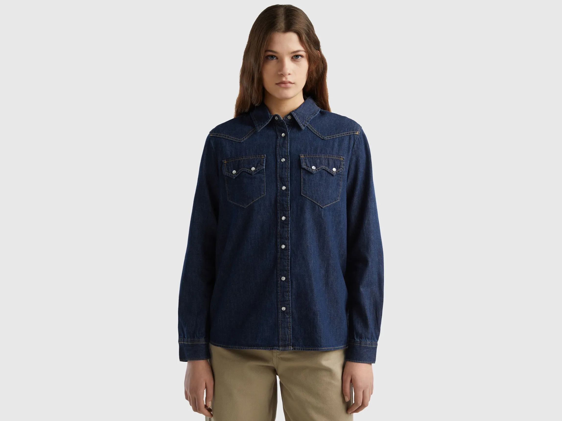 Western denim shirt