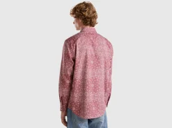Western style shirt with bandana print