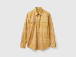 Western style shirt with bandana print