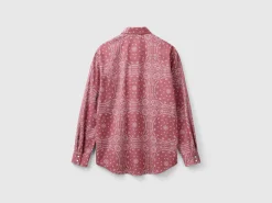 Western style shirt with bandana print