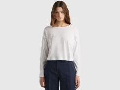 White long fiber cotton t-shirt