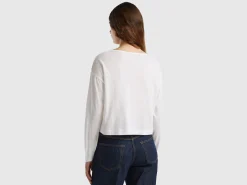 White long fiber cotton t-shirt