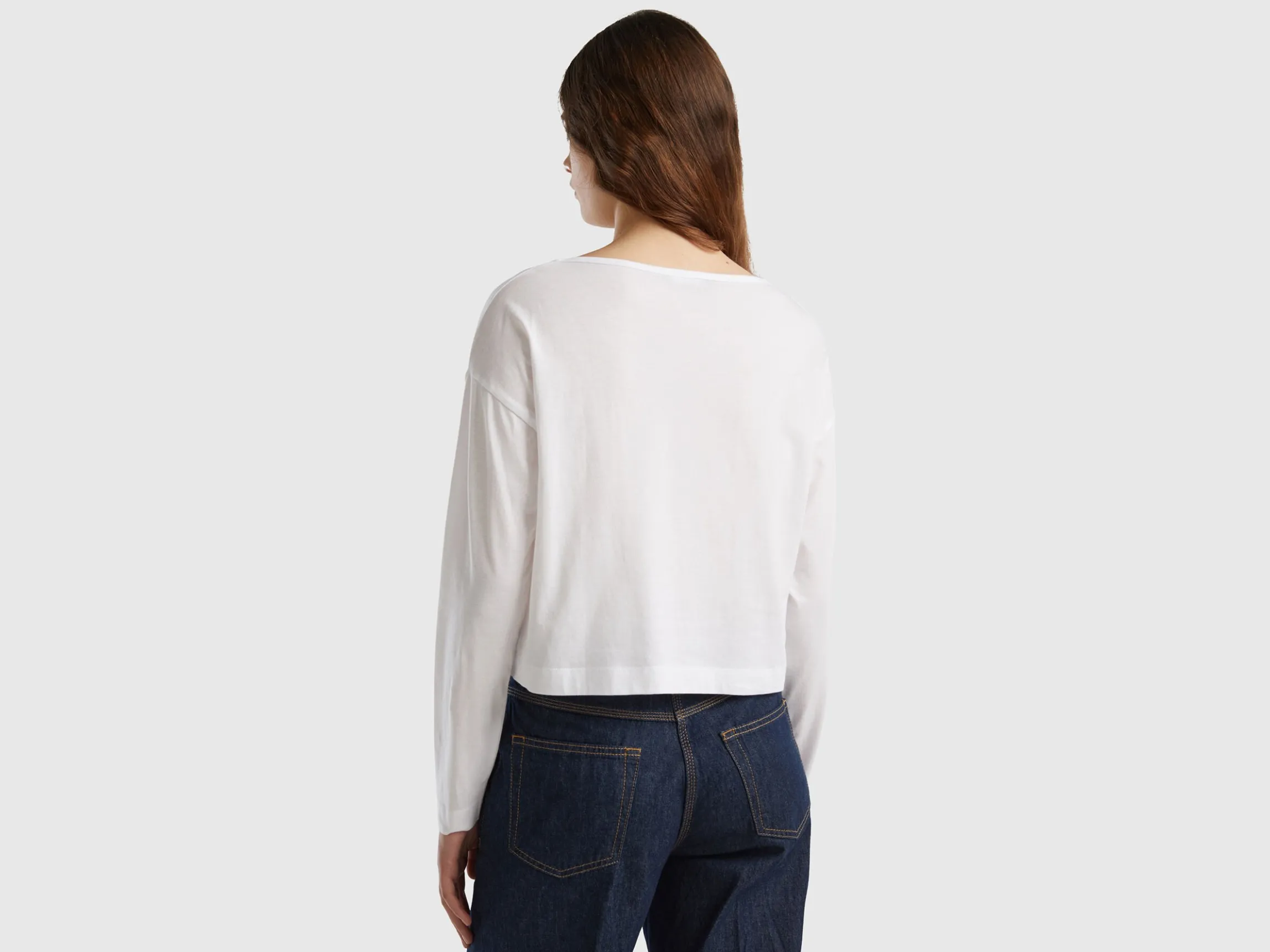 White long fiber cotton t-shirt