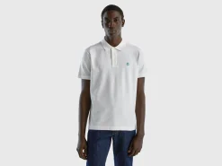 White regular fit polo