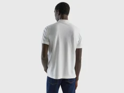 White regular fit polo
